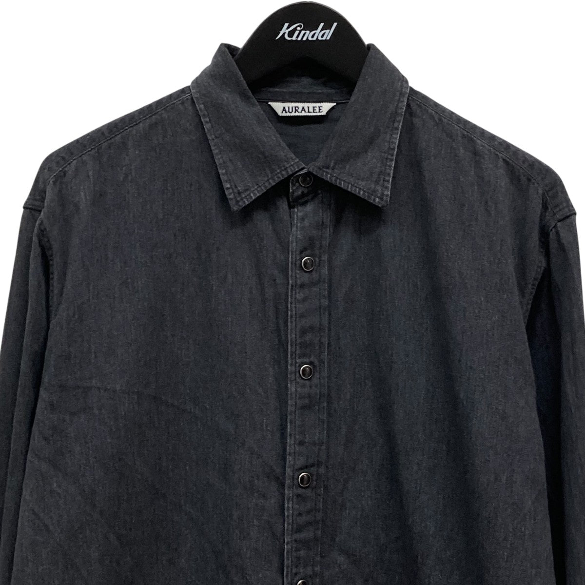オーラリー AURALEE S／Sシャツ AURALEE(オーラリー) SELVEDGE SUPER LIGHT DENIM SHIRTデニム