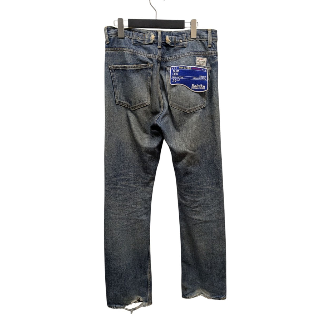 DAIRIKU(ダイリク) Flower Cross Embroidery Slim Denim Pants