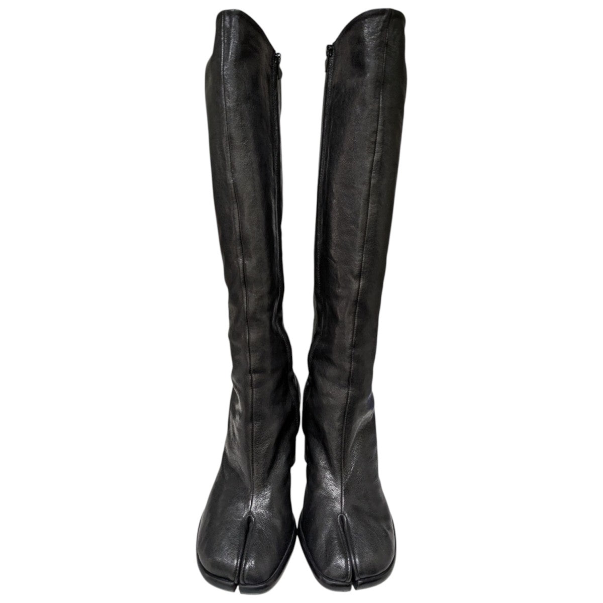 メゾンマルジェラ ロングブーツ エナメル カレンダータグ22 ブラック Maison Margiela 22(メゾンマルジェラ22) ロングブーツS34WW0057