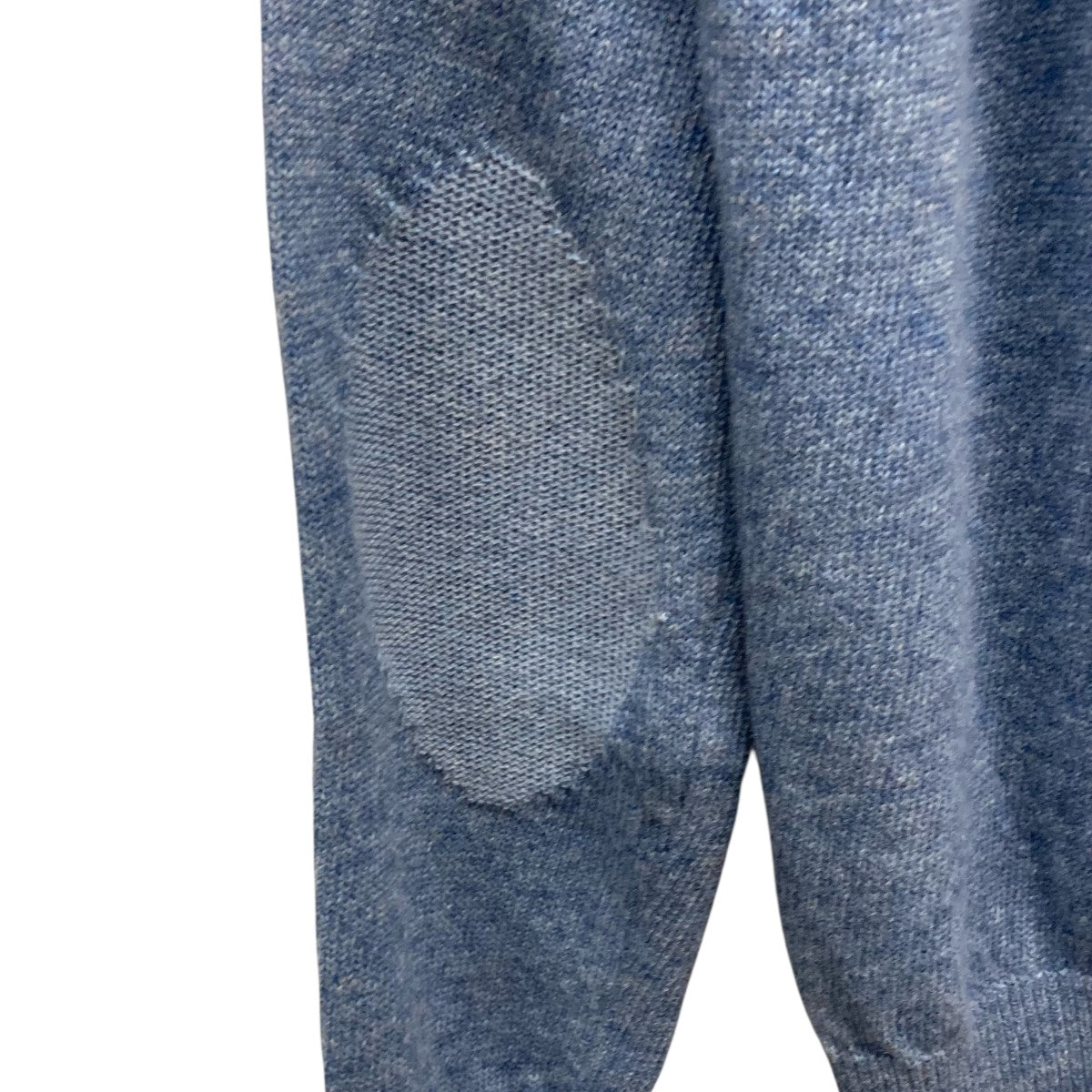 強撚Shetland 裏カシミヤ ひょっとこP/O Sweater 強撚SHETLAND裏カシミアひょっとこP/O SWEATER(BLUE) - RAT HOLE