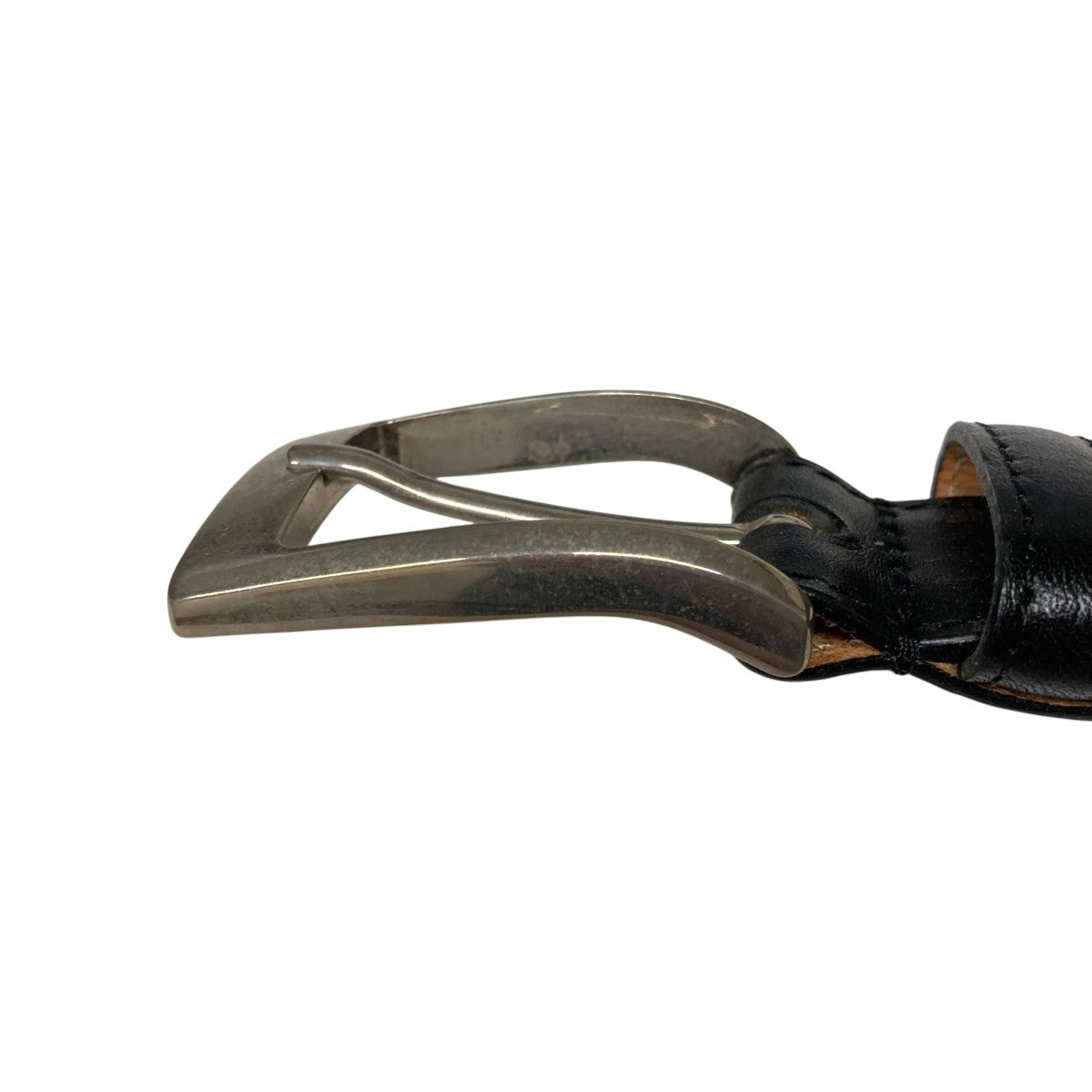 Whitehouse Cox ブラックレザーベルト85/34 Whitehouse Cox(ホワイトハウスコックス) レザーベルト ブラック