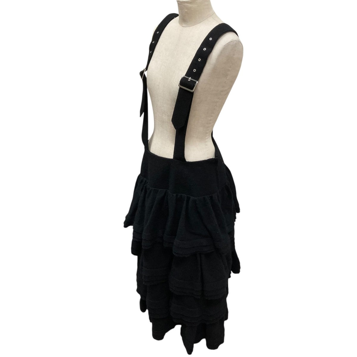 カキカキ<noir kei ninomiya> ウールジャンパースカート noir kei ninomiya COMME des GARCONS ノワール ケイ ニノミヤ