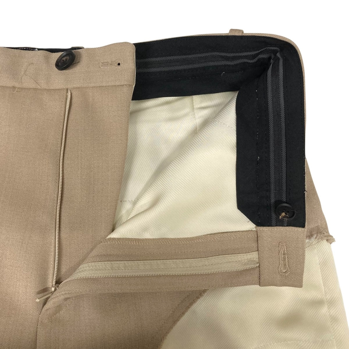 EGONLAB(エゴンラボ) 25SSDESTROYED PANTSスラックス ベージュ