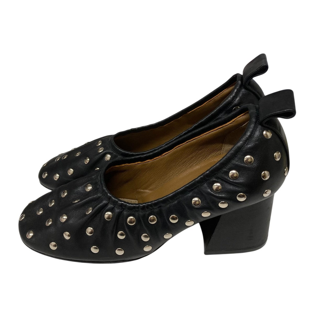 CELINE(セリーヌ) フィービー期 スタッズバレーシューズヒールパンプス