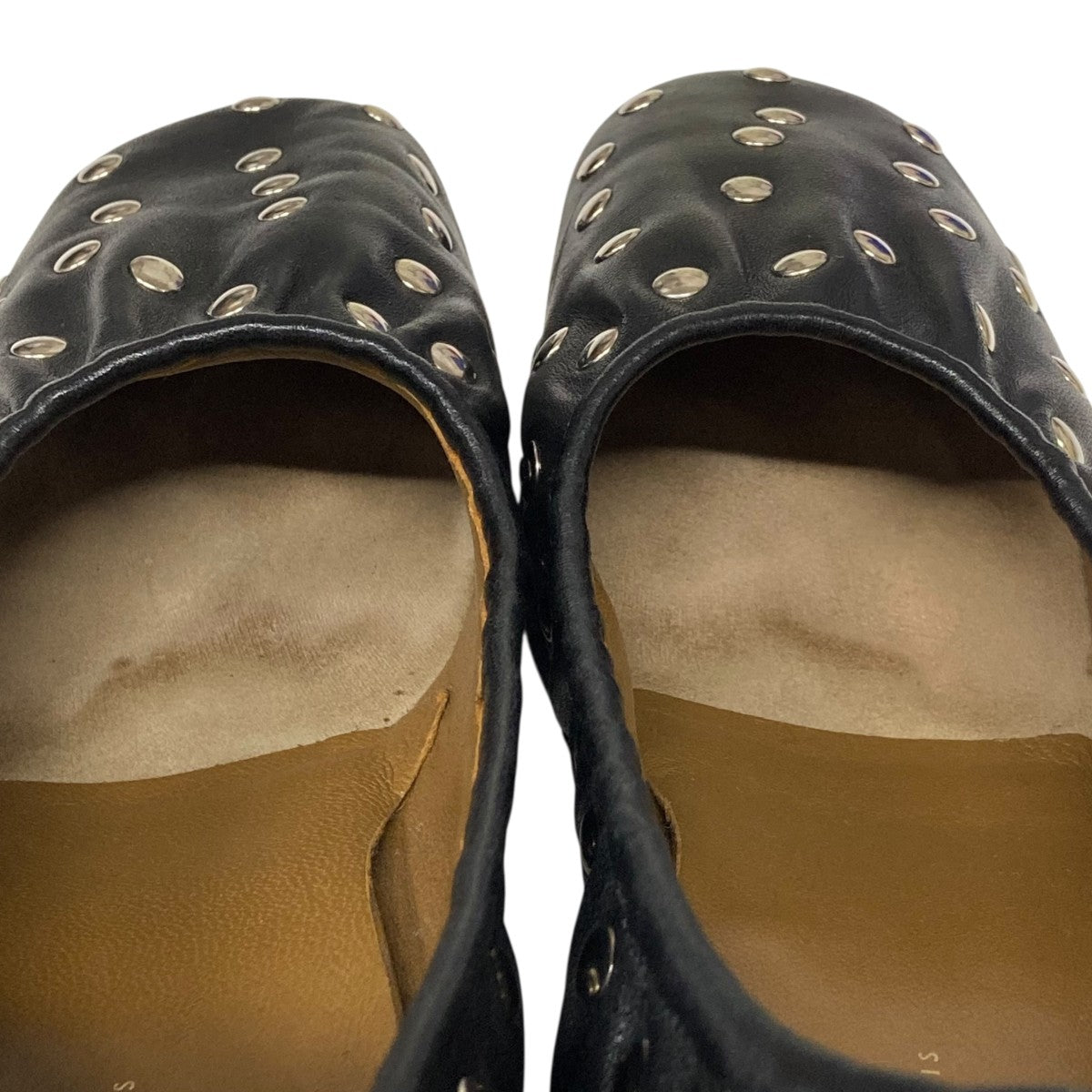 CELINE(セリーヌ) フィービー期 スタッズバレーシューズヒールパンプス