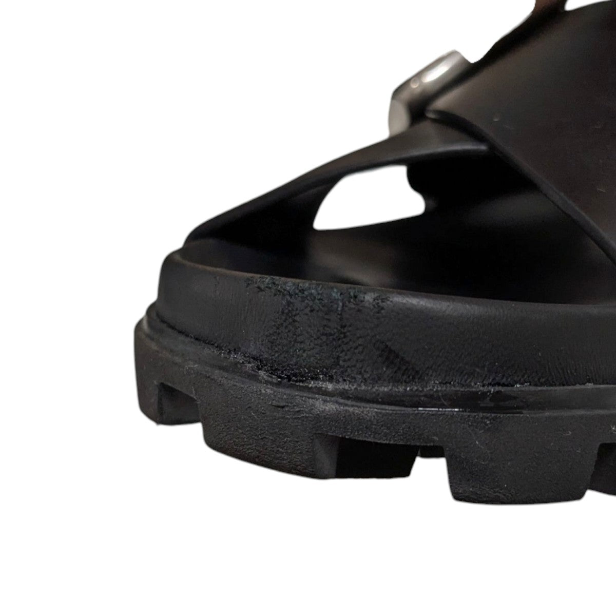 MIU MIU(ミュウミュウ) Smooth Leather Flat Sandalsレザー