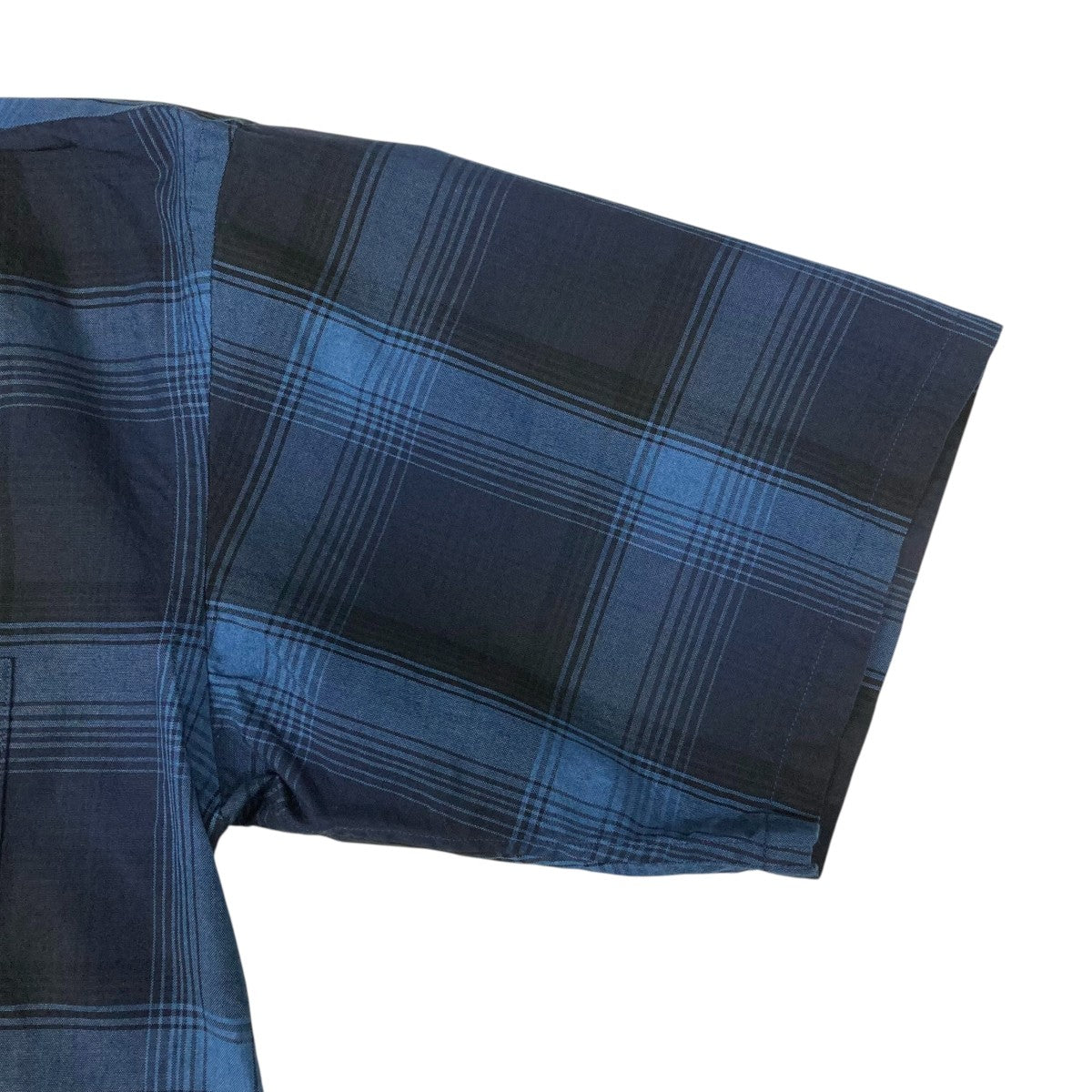 BEAMS the A Indigo Check Open Collar Shirt半袖シャツ25S-HE0103 古着・中古-5枚目のアイテム画像