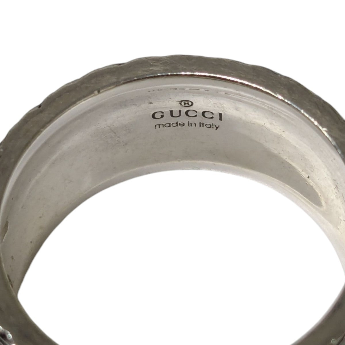 gucci リング キャットヘッド 23号 中古・古着通販】GUCCI (グッチ) Thin Silver Ring With Feline