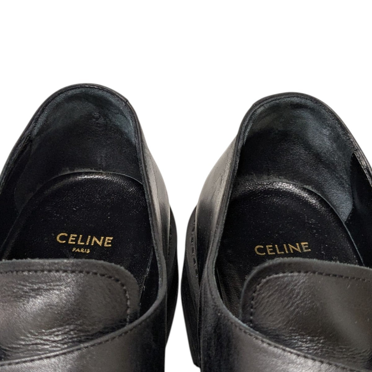 CELINE(セリーヌ) CREEPERS buckle creeperレザーシューズ