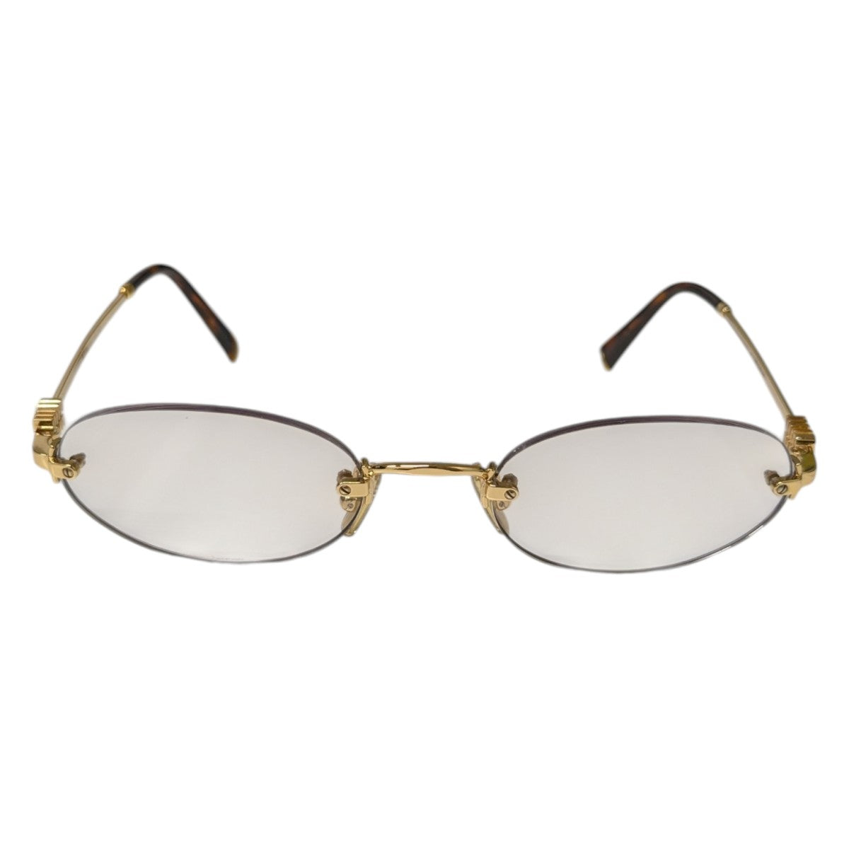 希少 miu miu サングラス アーカイブ リムレス ミラーレンズ Miu Miu Eyewear リムレス サングラス | ゴールドトーン