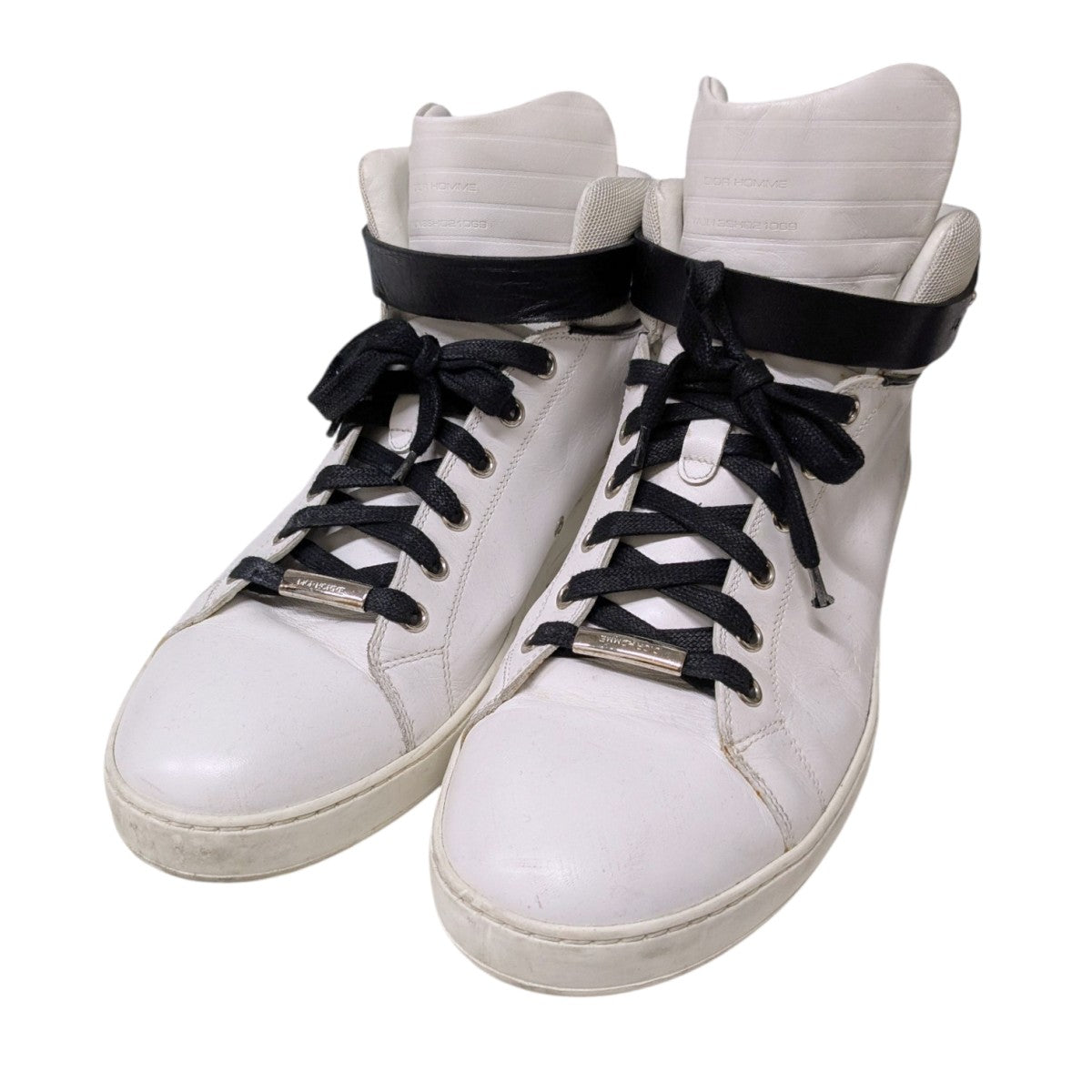 ♥︎希少レア♥︎ディオールオム ハイカットスニーカー レザー×スエード27cm Dior Homme(ディオールオム) ハイカットスニーカー ホワイト