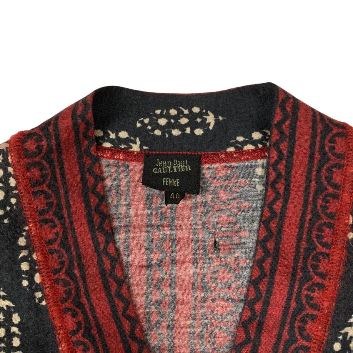 jean paul gaultier ジップ　カーディガン 48 ニット jean paul gaultier ジップ カーディガン 48 ニット