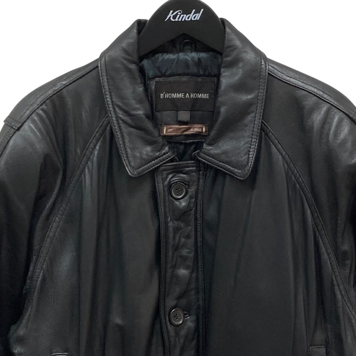 D'HOMME A HOMME(ドムアオム) レザージャケット ブラック サイズ L