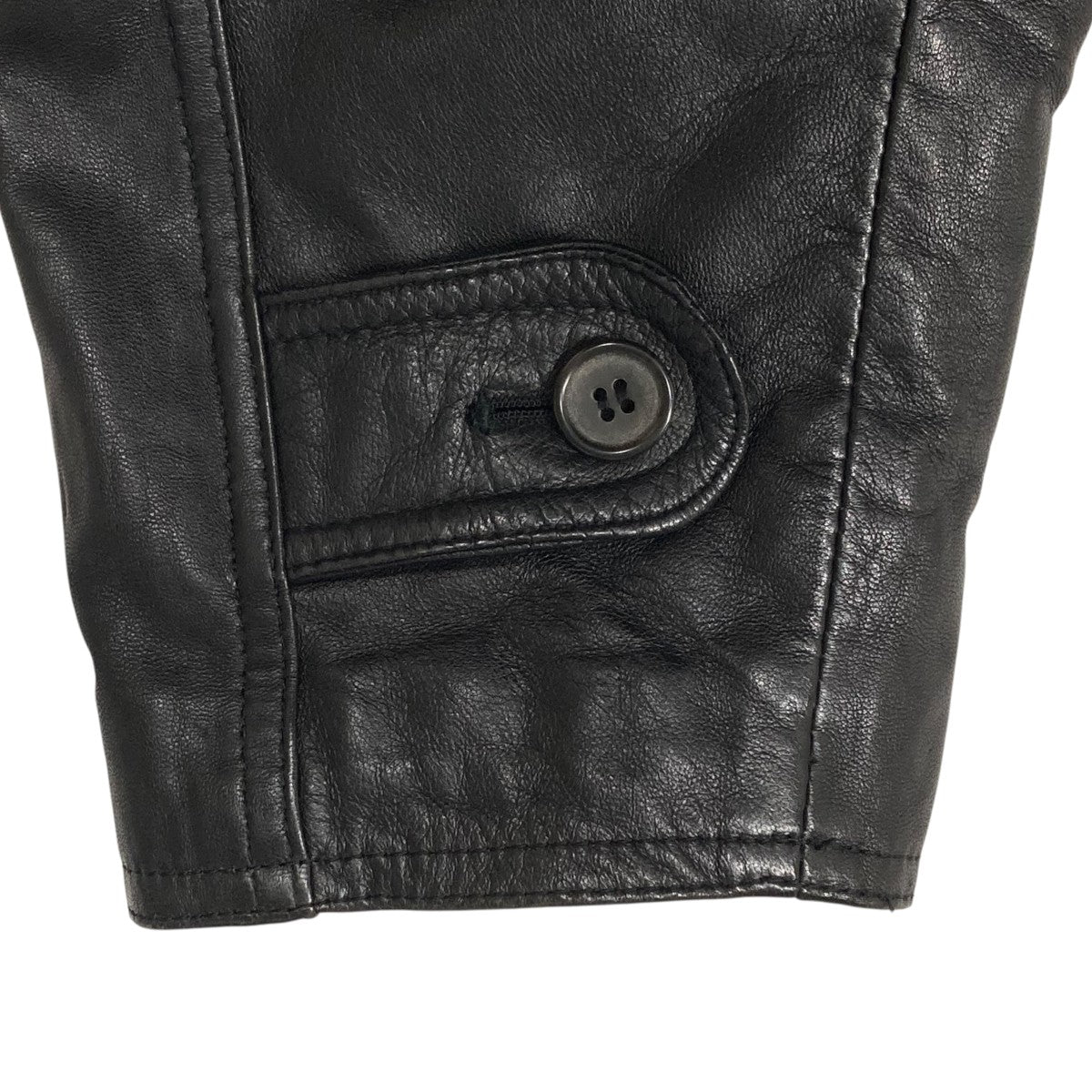 D'HOMME A HOMME(ドムアオム) レザージャケット ブラック サイズ L