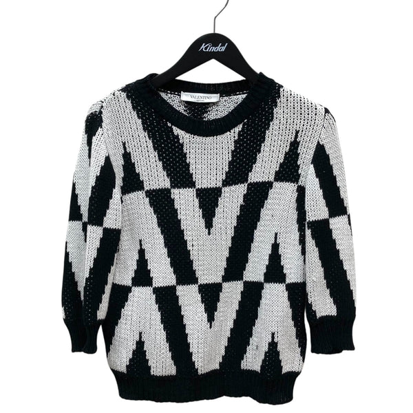 VALENTINO 半袖ニット ブラック ホワイト 8005001676751_1_grande.jpg?v=