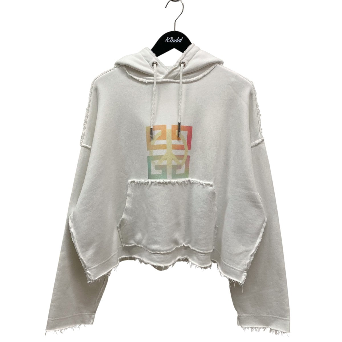 【値下げ】GIVENCHY プルオーバーパーカー BW706A3Z18 ホワイト サイズ：xs (EC) GIVENCHY(ジバンシィ) プルオーバーパーカーBW706A3Z18