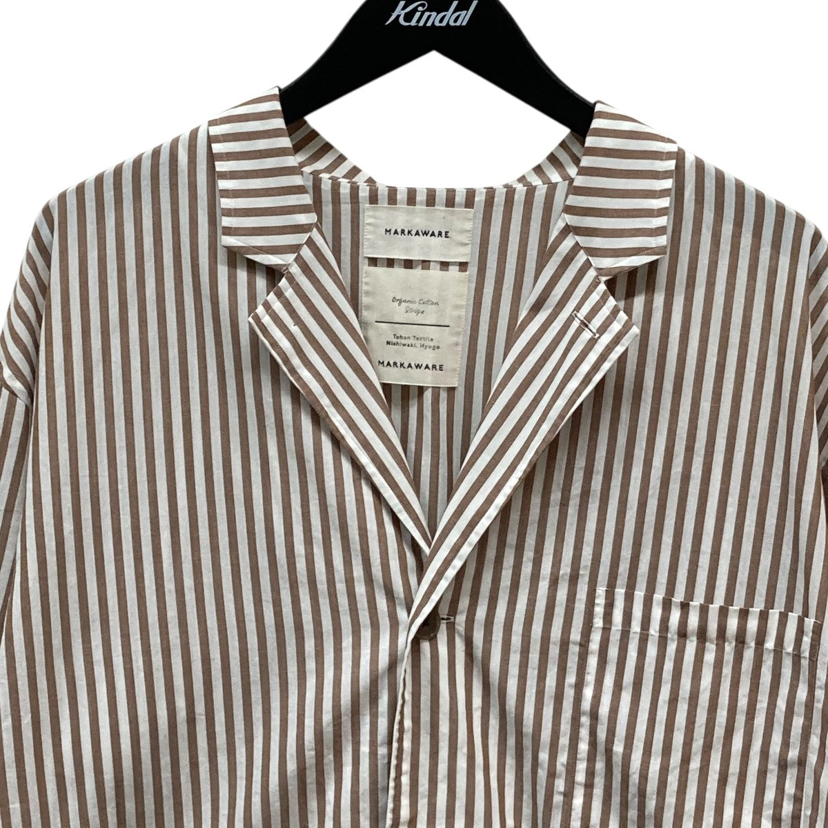 MARKAWARE / ジャケット/3/コットン/マルチカラー/総柄/A14C-05C001C MARKAWARE(マーカウェア) SHIRTS JACKET - ORGANIC COTTON STRIPE