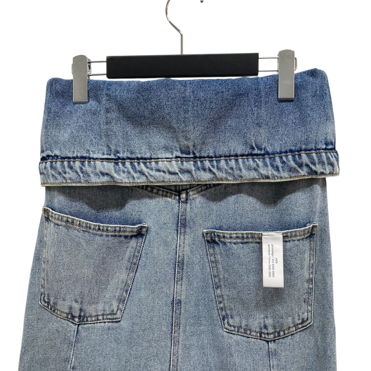 rokh(ロク) FLAP DETAILED DENIM ASYMMETRIC SKIRTデニム