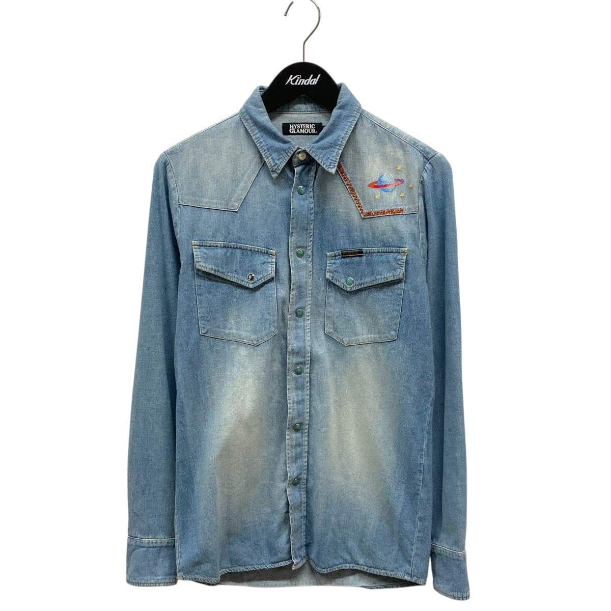 HYSTERIC GLAMOUR ヒステリックグラマー デニムシャツ HYSTERIC刺繍 ウエスタンデニムシャツ|HYSTERIC GLAMOUR MEN