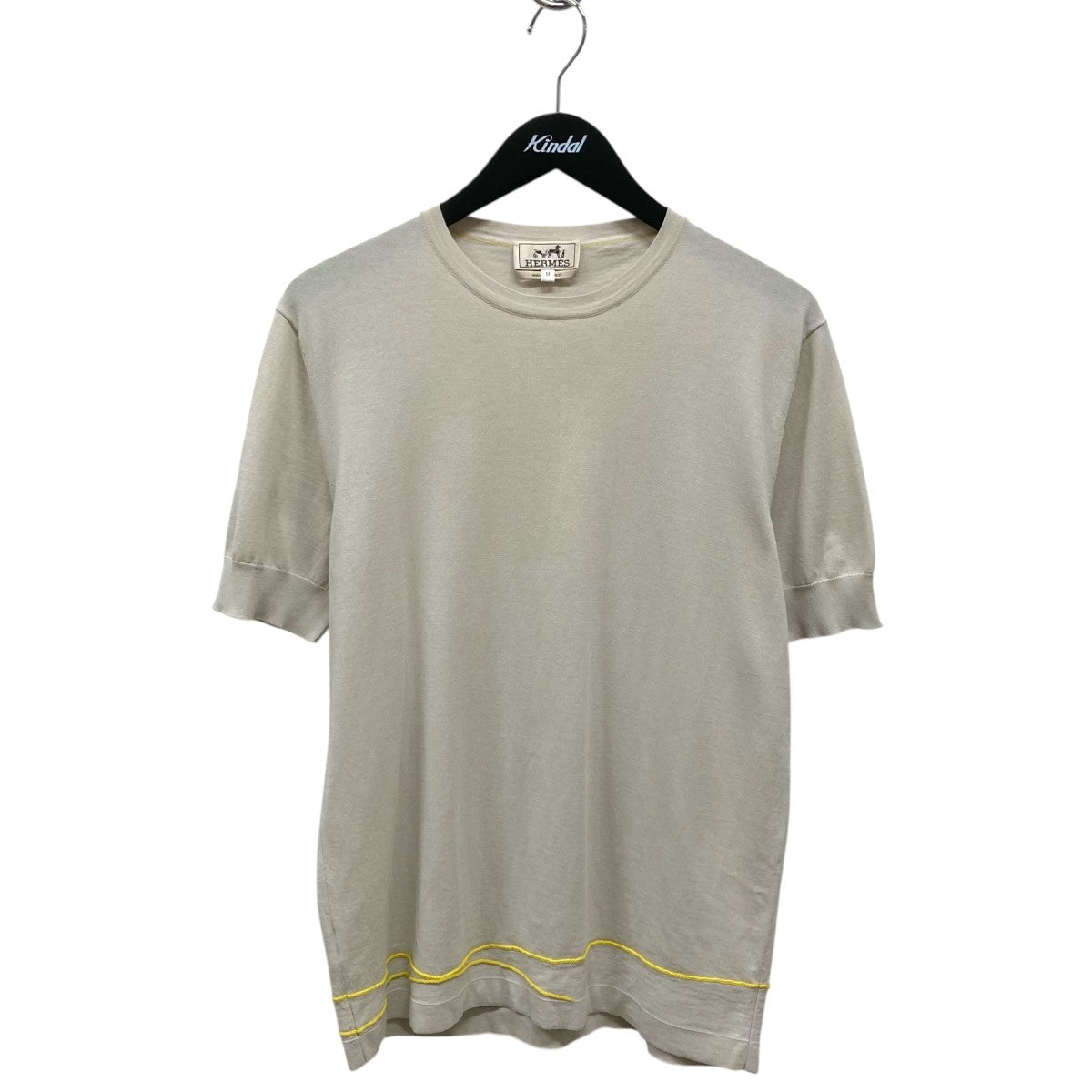 コットンニット半袖ニット