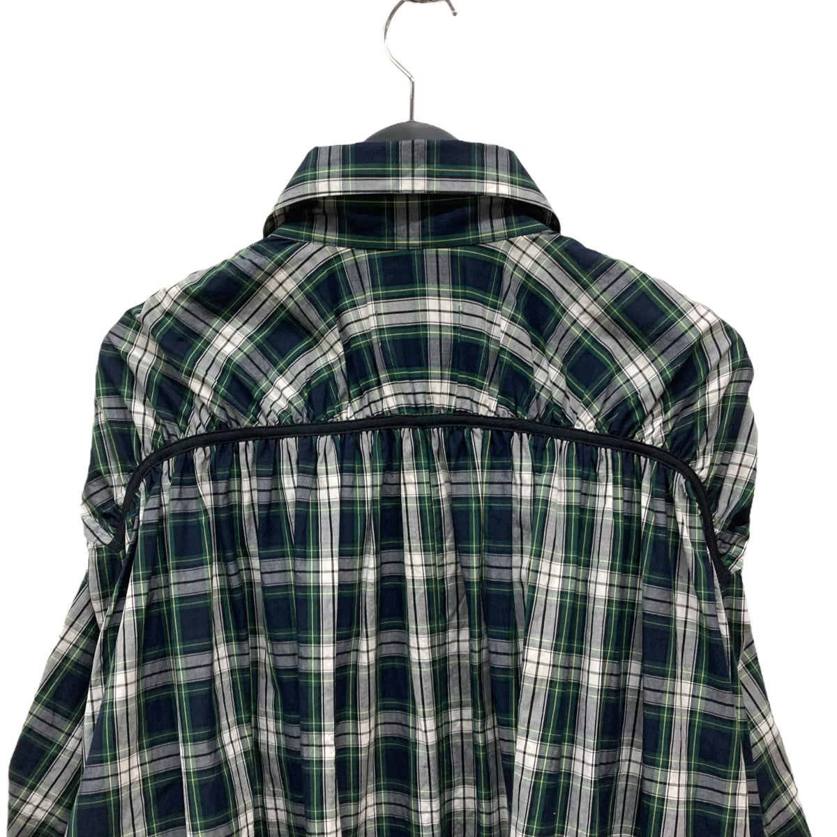 KIDILL キディル ドッキング レイヤード 変形 チェックシャツ 46 M KIDILL キディル ドッキング レイヤード 変形 チェックシャツ 46