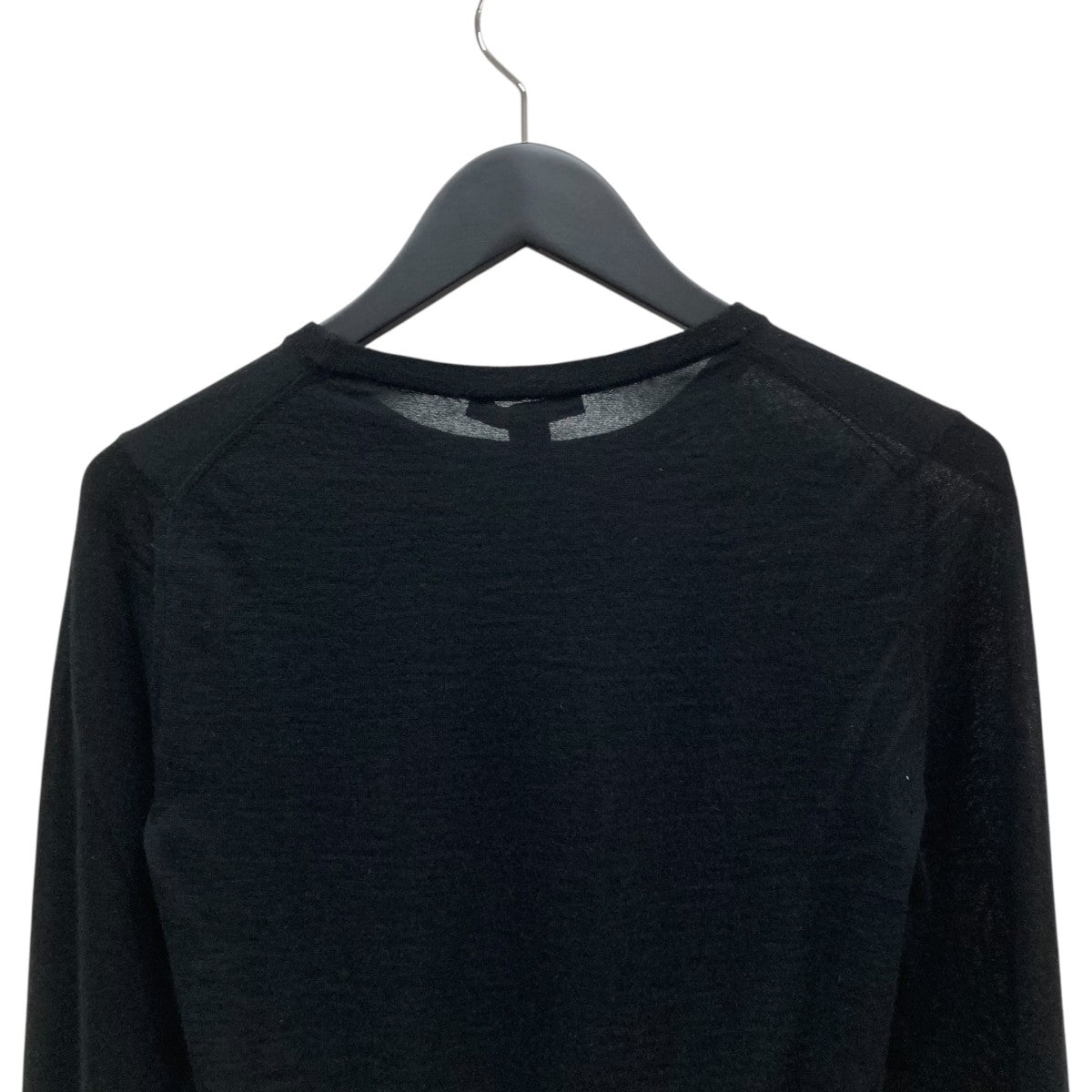 美品　ルイヴィトン　クルーネック 黒ニット　コットン100 シンプル LOUIS VUITTON(ルイヴィトン) クルーネックニットRW181B HGC