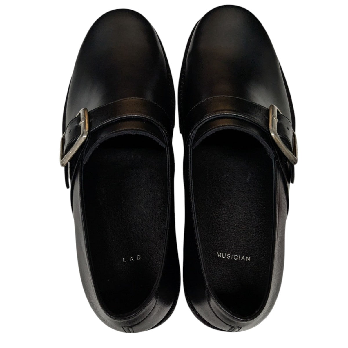 LAD MUSICIAN(ラッドミュージシャン) Monk Strap Shoesレザー