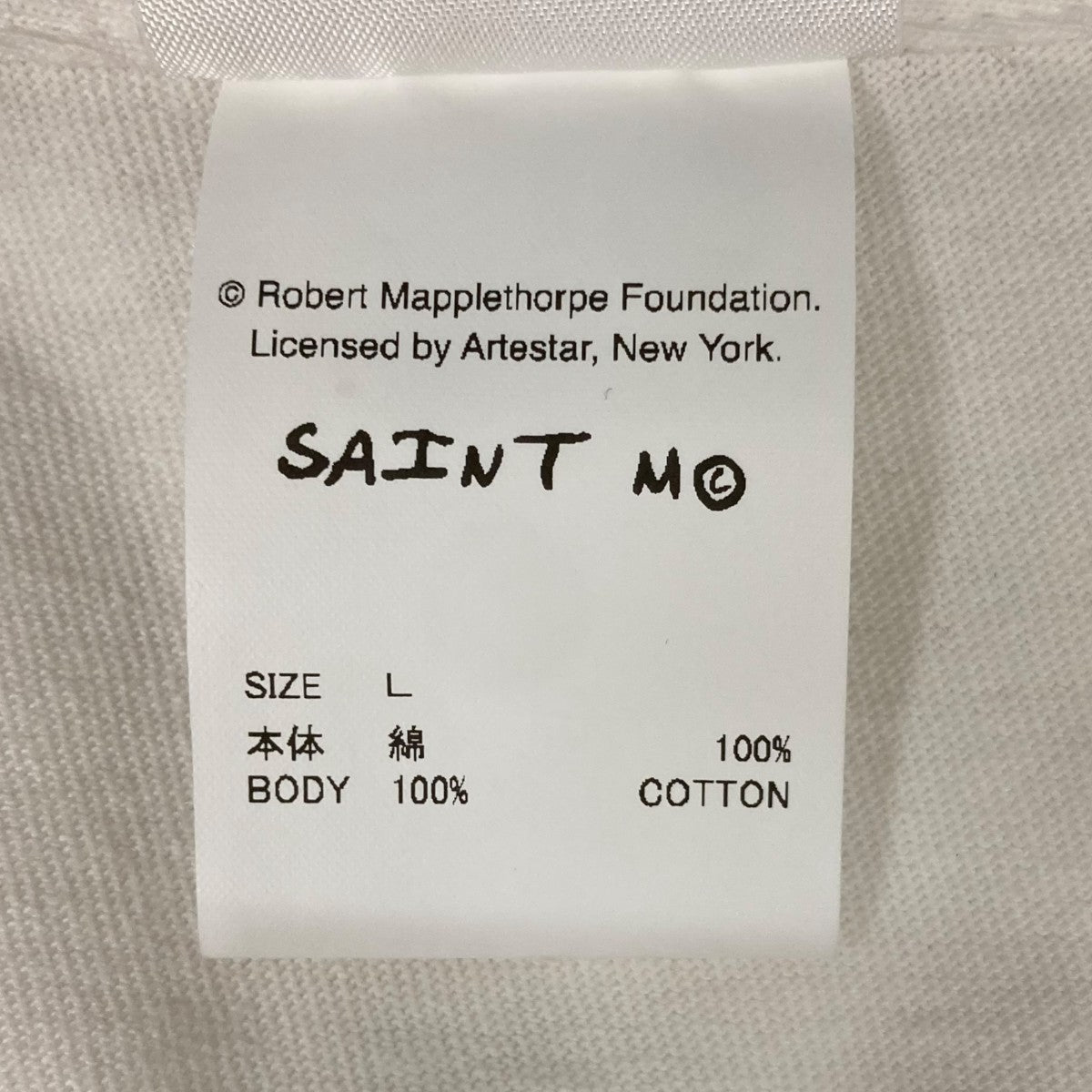 SAINT MICHAEL Robert Mapplethorpe S S TEE PICTURES半袖TシャツSM-HR8-0000-C18 古着・中古-6枚目のアイテム画像