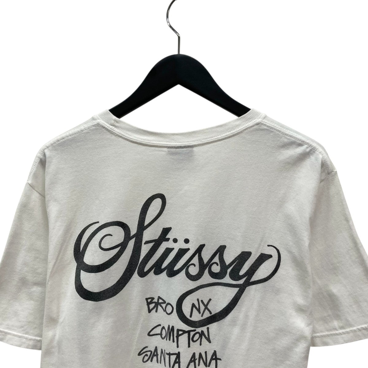 STUSSY ステューシー シャツ ホワイト M プルオーバー Mサイズ 白 Stussy SHIBUYA CROWN Tee Tシャツ ステューシー