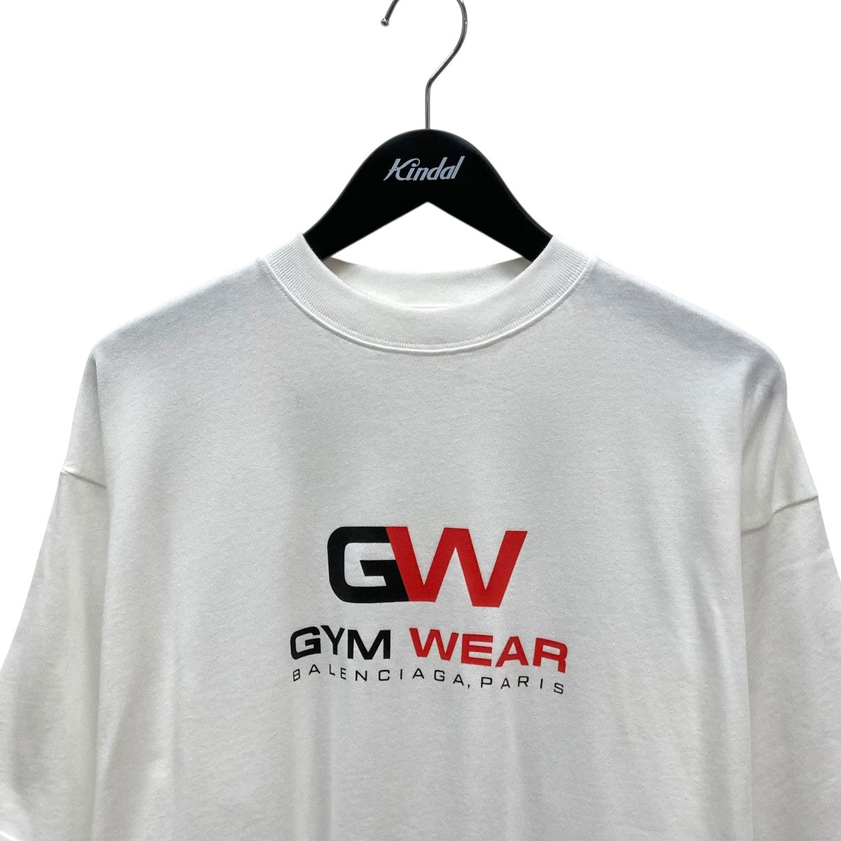 BALENCIAGA バレンシアガ 2020AW GYM WEAR 半袖Tシャツ フロントプリント コットン 620941 TIVD5 美品 中古 4b007501 BALENCIAGA - BALENCIAGA バレンシアガ 2020AW GYM WEAR 半袖Tシャツ
