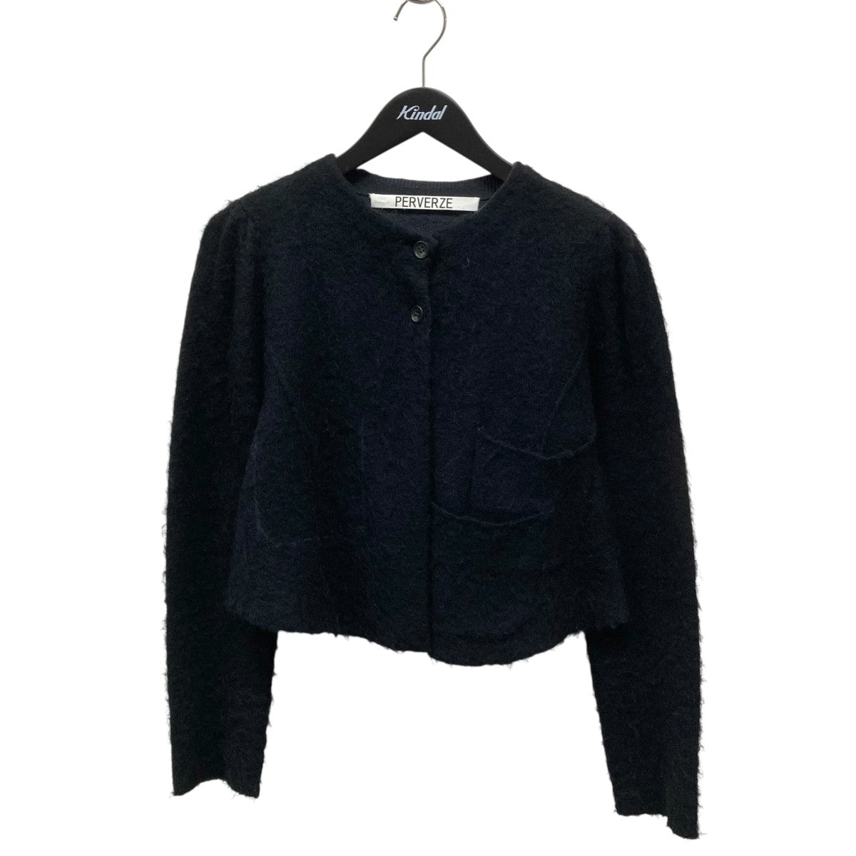PERVERZE(パーバーズ) Retouched Pocket Mohair Blend Cardigan
