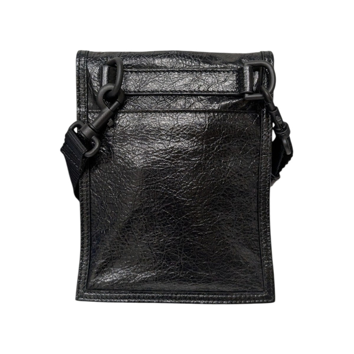 極美品　バレンシアガ　エクスプローラー ショルダーポーチ　ロゴ　ブラック BALENCIAGA バレンシアガ エクスプローラー EXPLORER ストラップ