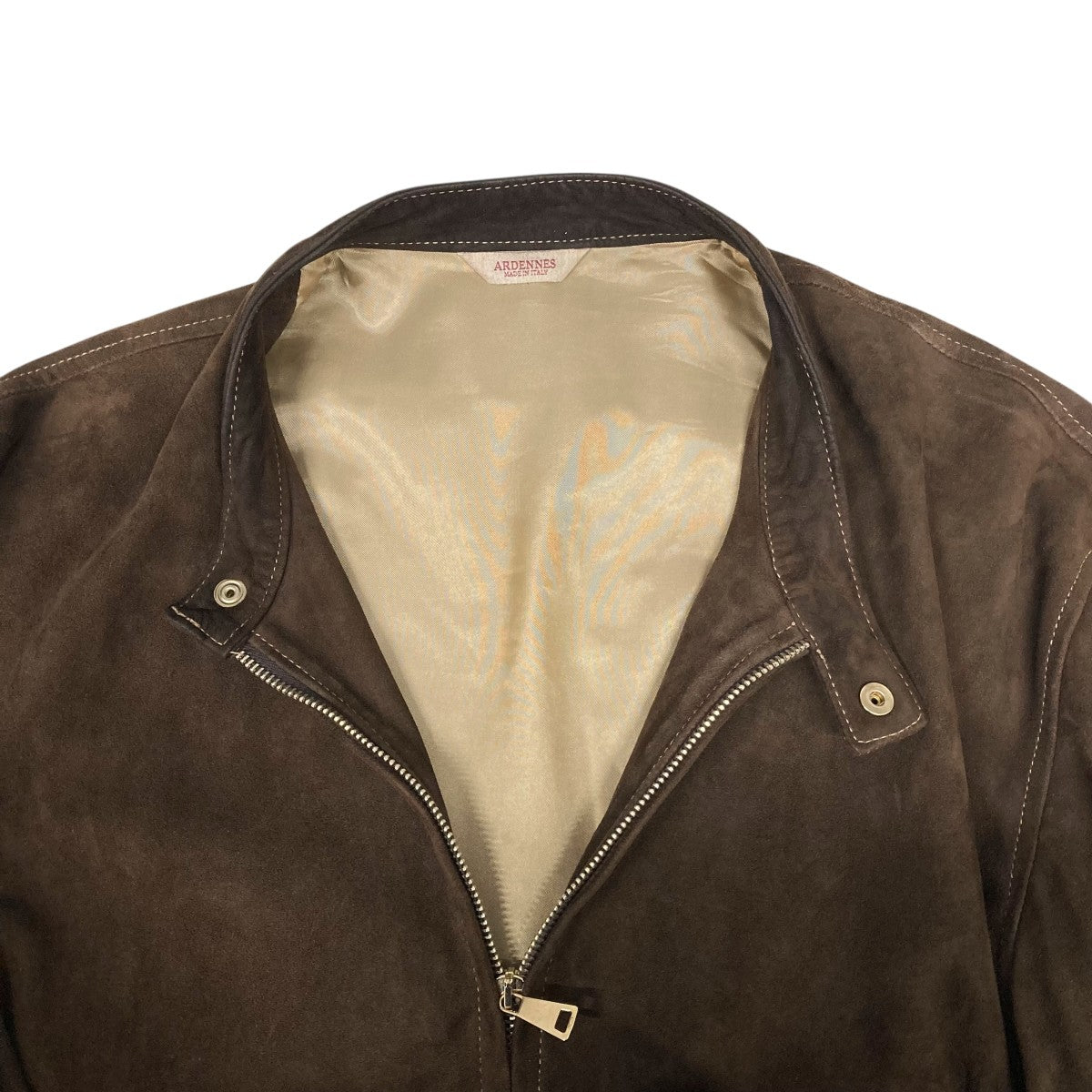 Ardennes Matteo スウェードレザーシングルライダースジャケット Ardennes Matteo スウェードレザーシングルライダースジャケット