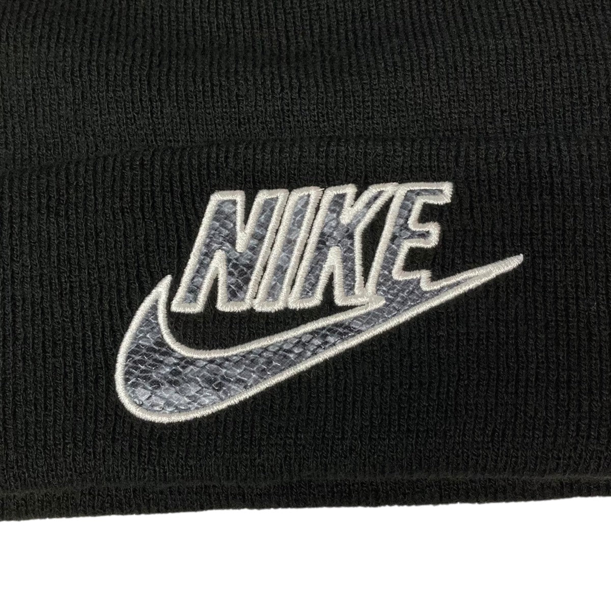 Supreme×NIKE 21SSSnakeskin Beanieニット帽DD1536-010 DD1536