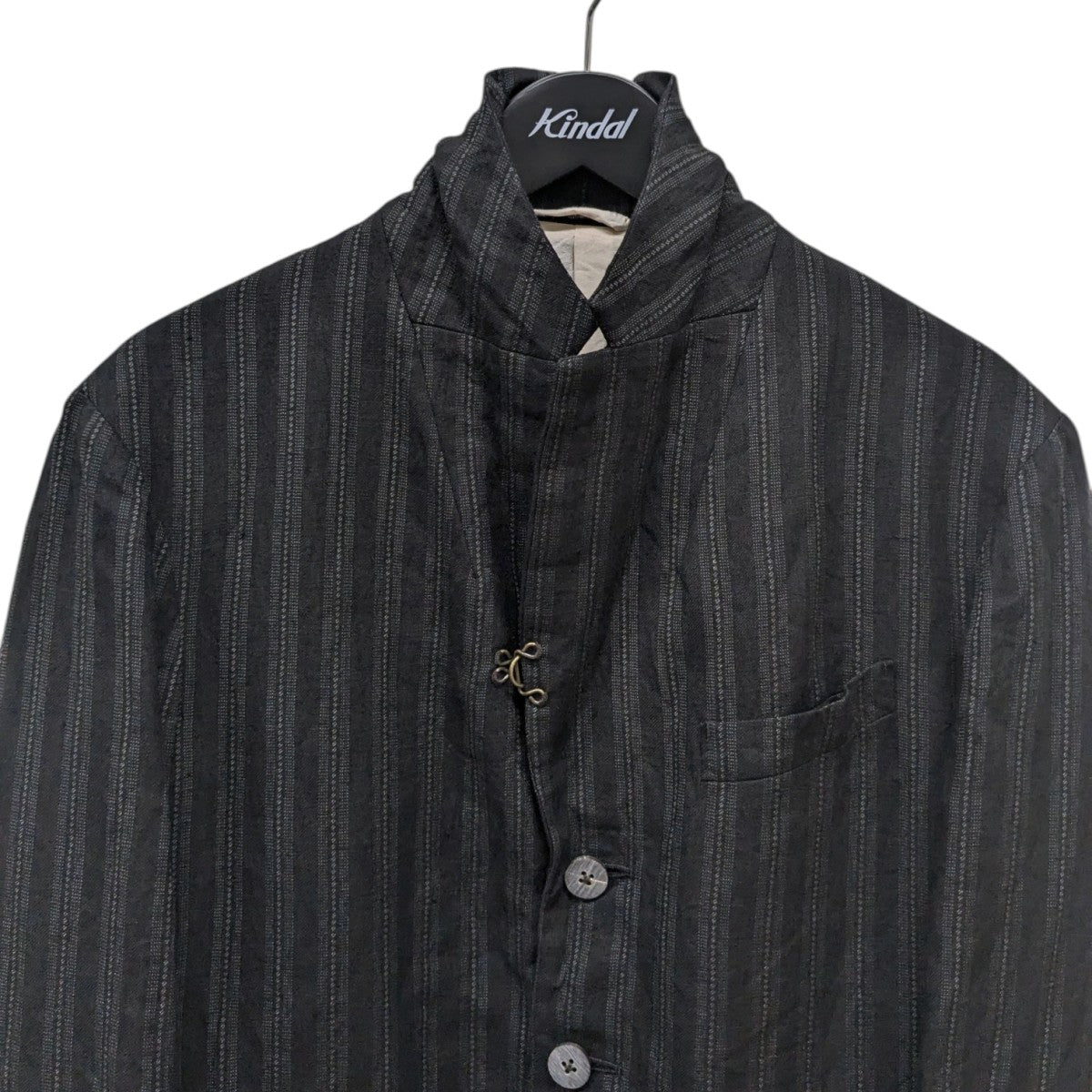 calmlence(カームレンス) テーラードジャケット ブラック×グレー