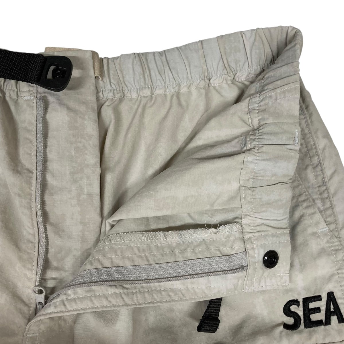 Da-iCE × WIND AND SEA　ナイロンパンツ　ベージュ　Lサイズ Amazon.co.jp: Da-iCE WIND AND SEA ナイロンパンツ ベージュ L