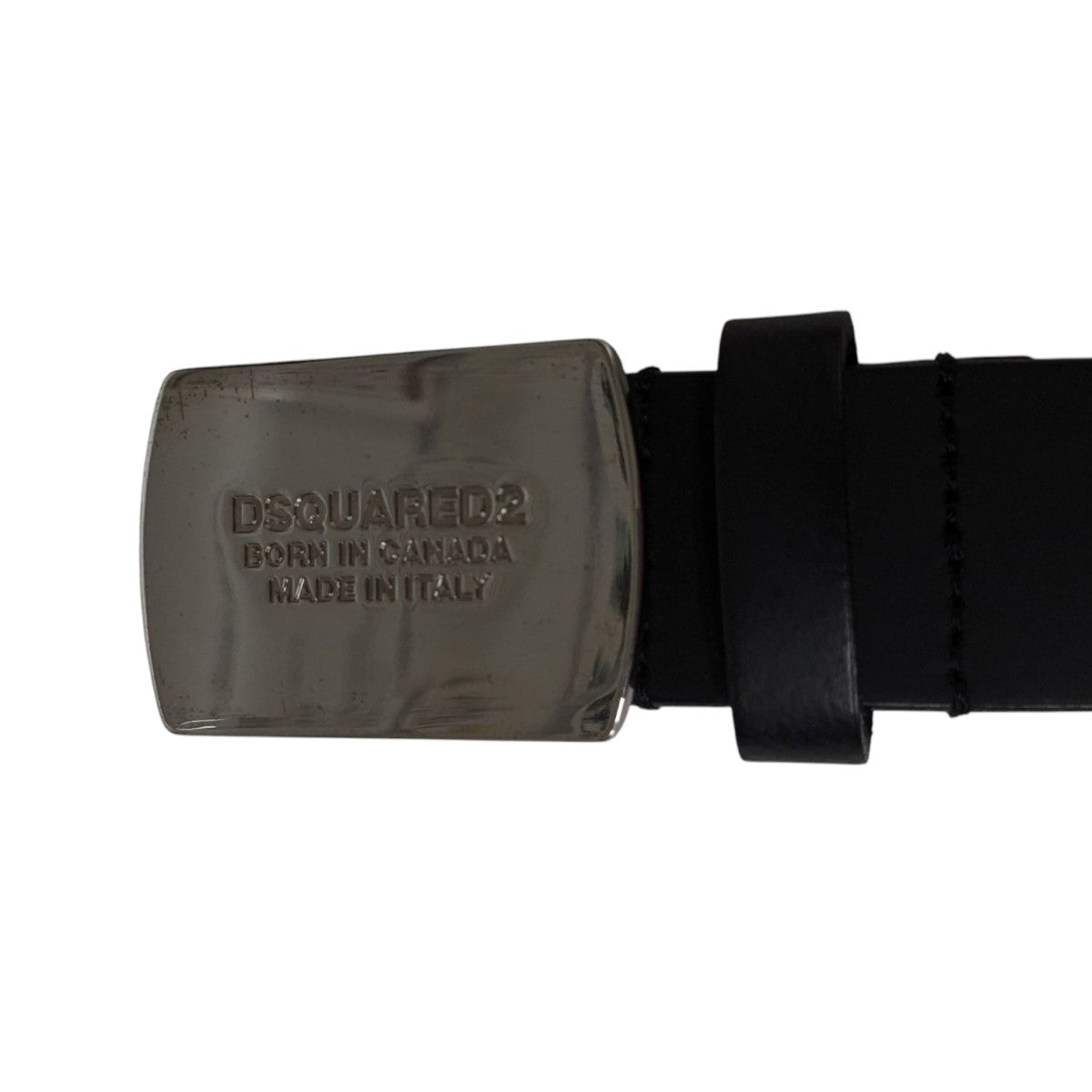 美品 1517 DSQUARED2 バックル ベルト レザー ブラック DSQUARED2(ディースクエアード) ベルト ブラック｜【公式