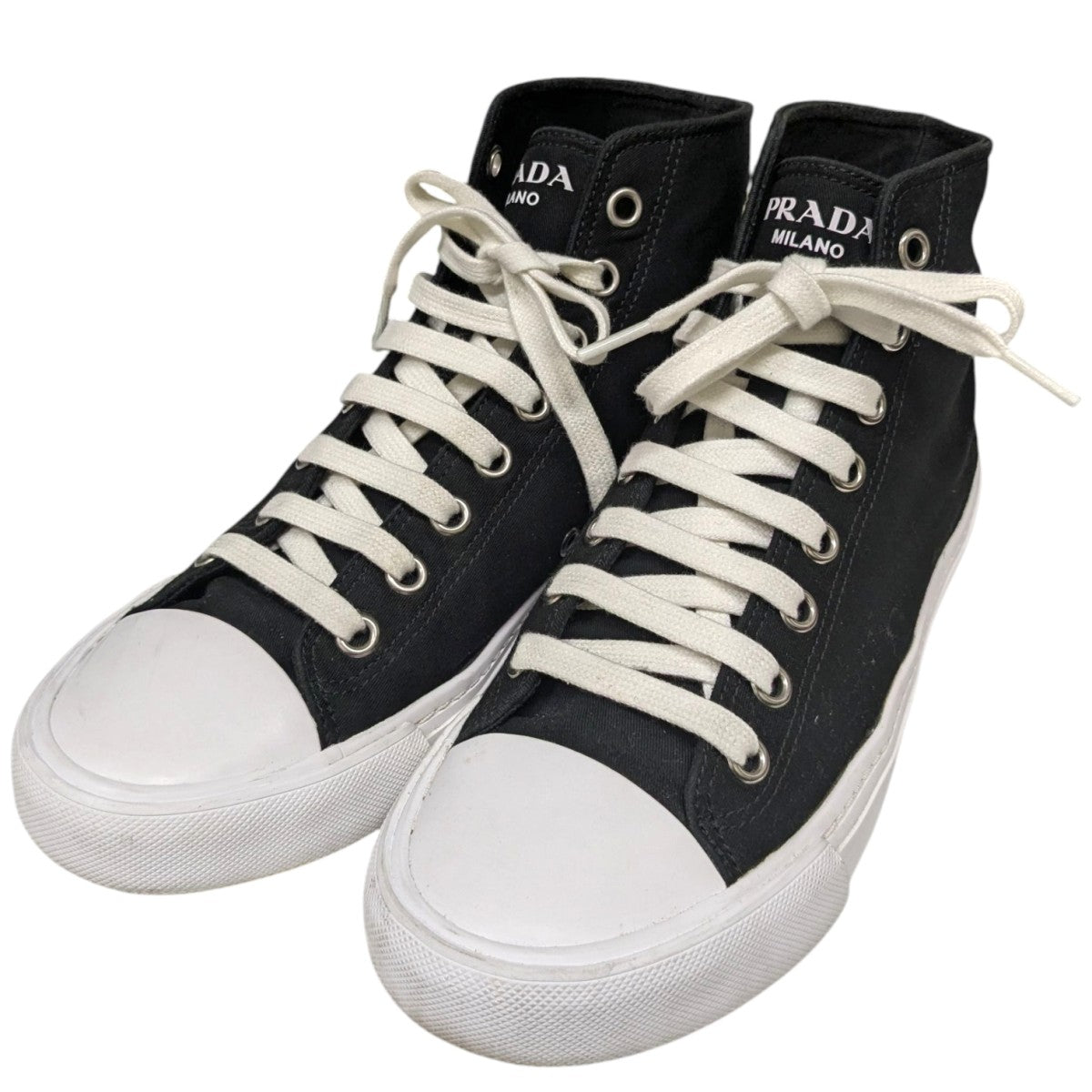 PRADA ストラップ付きハイカットスニーカー PRADA ストラップ付きハイカットスニーカー