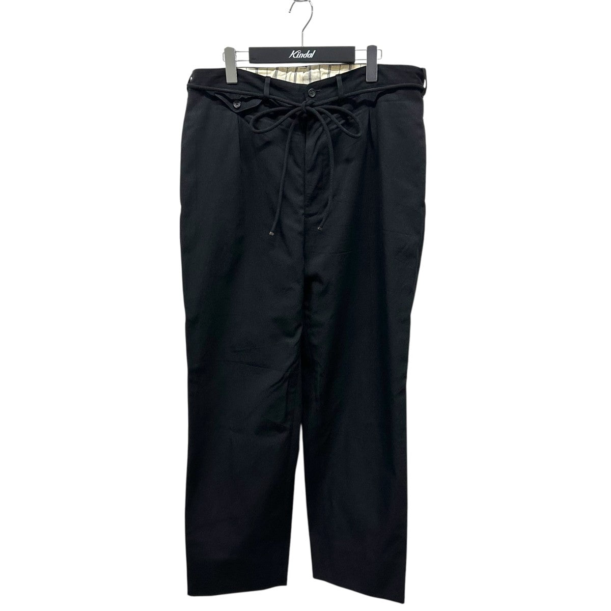 Yohji Yamamoto 22aw コットンワイドミリタリーパンツ BLACK Scandal Yohji Yamamoto(ブラックスキャンダルヨウジ