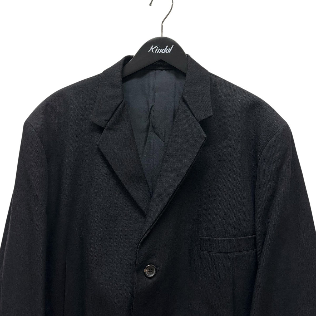 ヨウジヤマモト　シルク混　クロップドボンバージャケット　ブルゾン　黒　S B Yohji Yamamoto - B Yohji Yamamoto [FH-J05-100 / ピークド