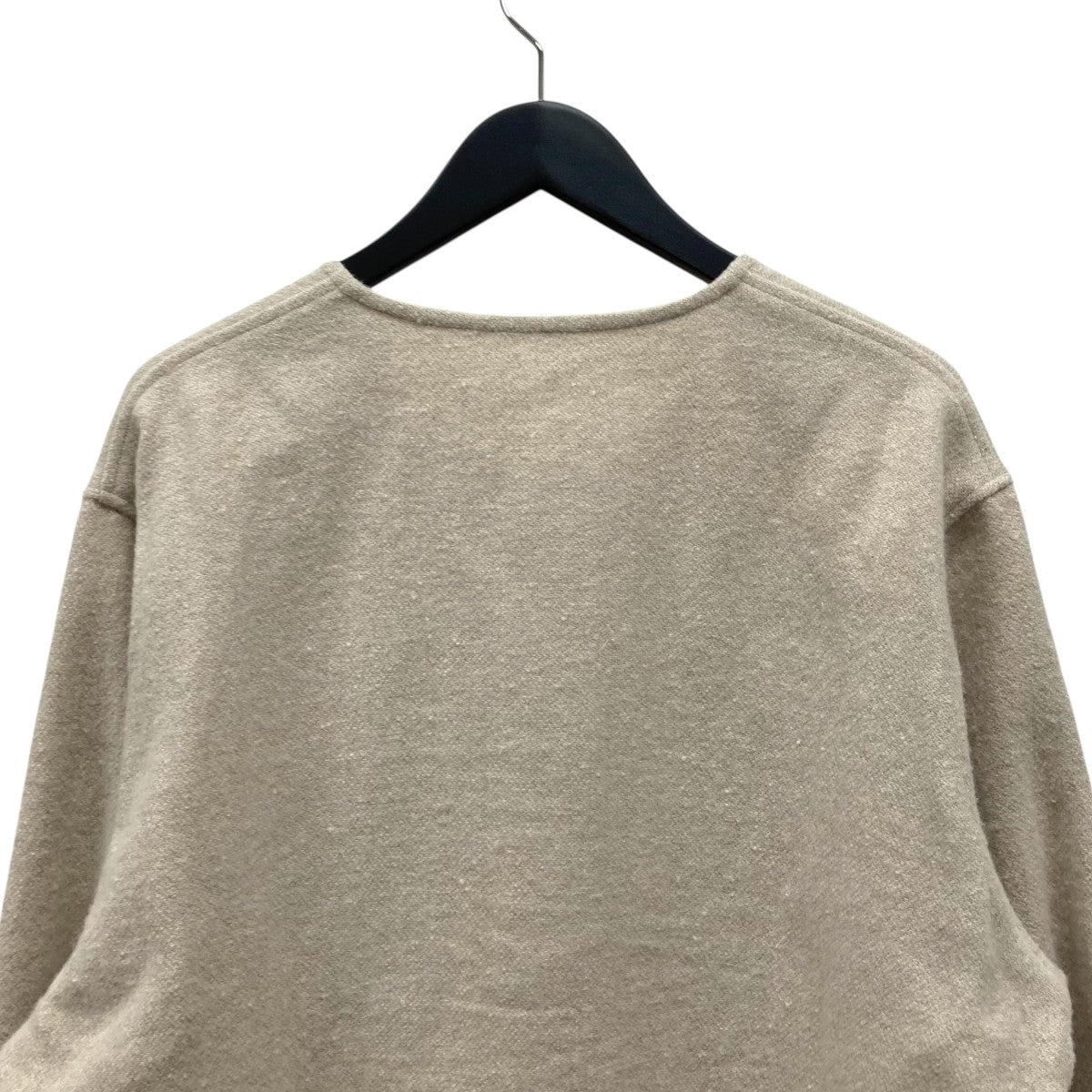 ヨーロッパリネンウール ノーカラー シャツジャケット 02243-0008