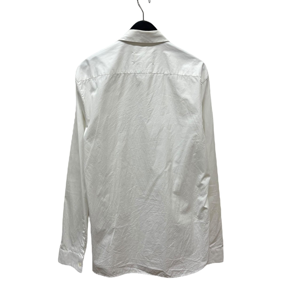 マルジェラ 18SS ジップアップ 半袖シャツ 白 コットン Dリング Sサイズ マルジェラ 18SS ジップアップ 半袖シャツ 白 コットン Dリング
