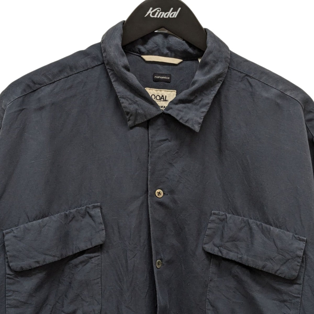 nanamica(ナナミカ) Open Collar Cupra Hemp S S Shirt半袖
