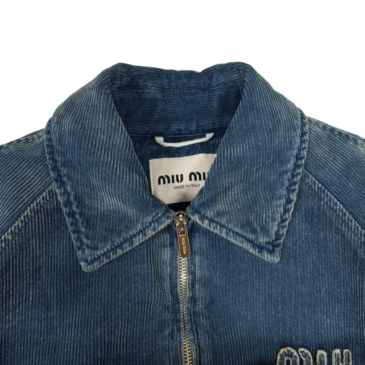 MIU MIU Washed corduroy blouson jacketジャケットML1152 古着・中古-5枚目のアイテム画像