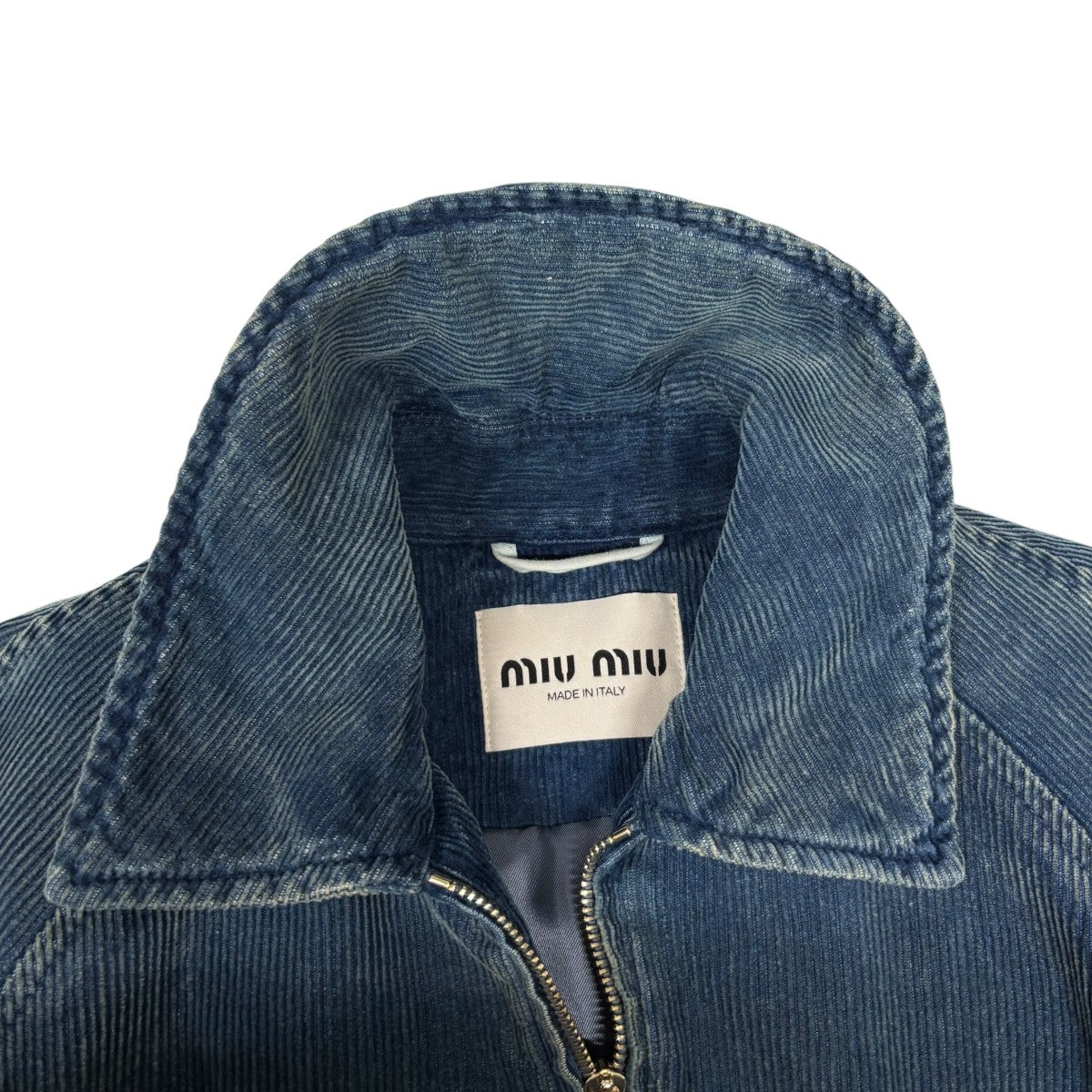 MIU MIU Washed corduroy blouson jacketジャケットML1152 古着・中古-6枚目のアイテム画像