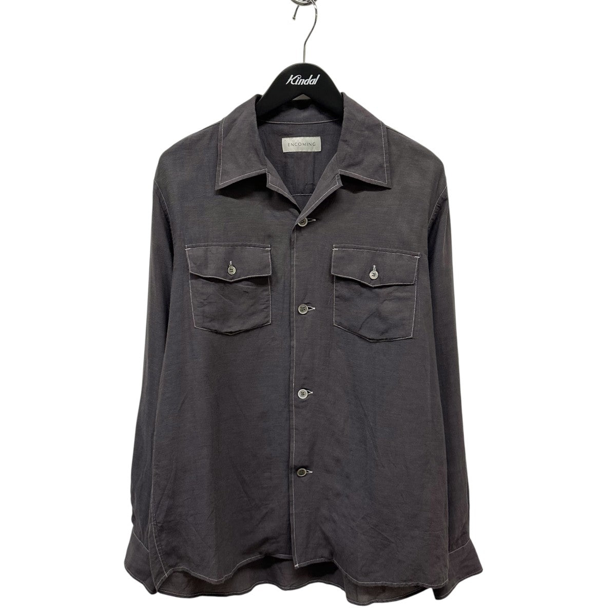 ENCOMING Open Collar Shirt長袖シャツSS24-OPSH 古着・中古-1枚目のアイテム画像