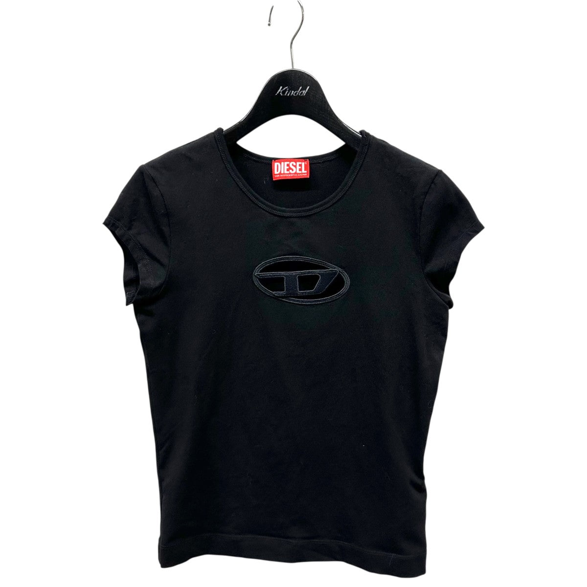 DIESEL T-ANGIE 半袖Tシャツ Sサイズ T-ANGIE Woman: Cotton T-shirt with cut-out D logo | Diesel
