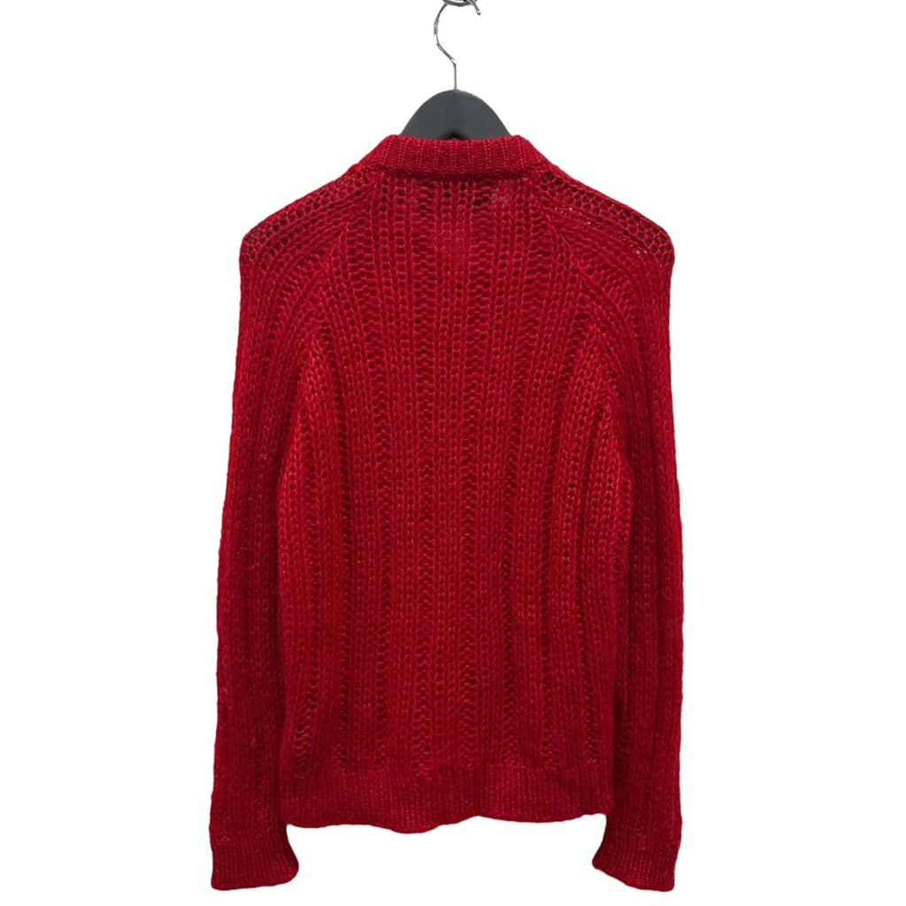 PRADA(プラダ) Mohair Cardhiganニットカーディガン レッド サイズ 48 