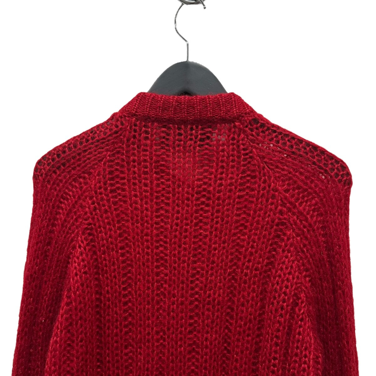 PRADA(プラダ) Mohair Cardhiganニットカーディガン レッド