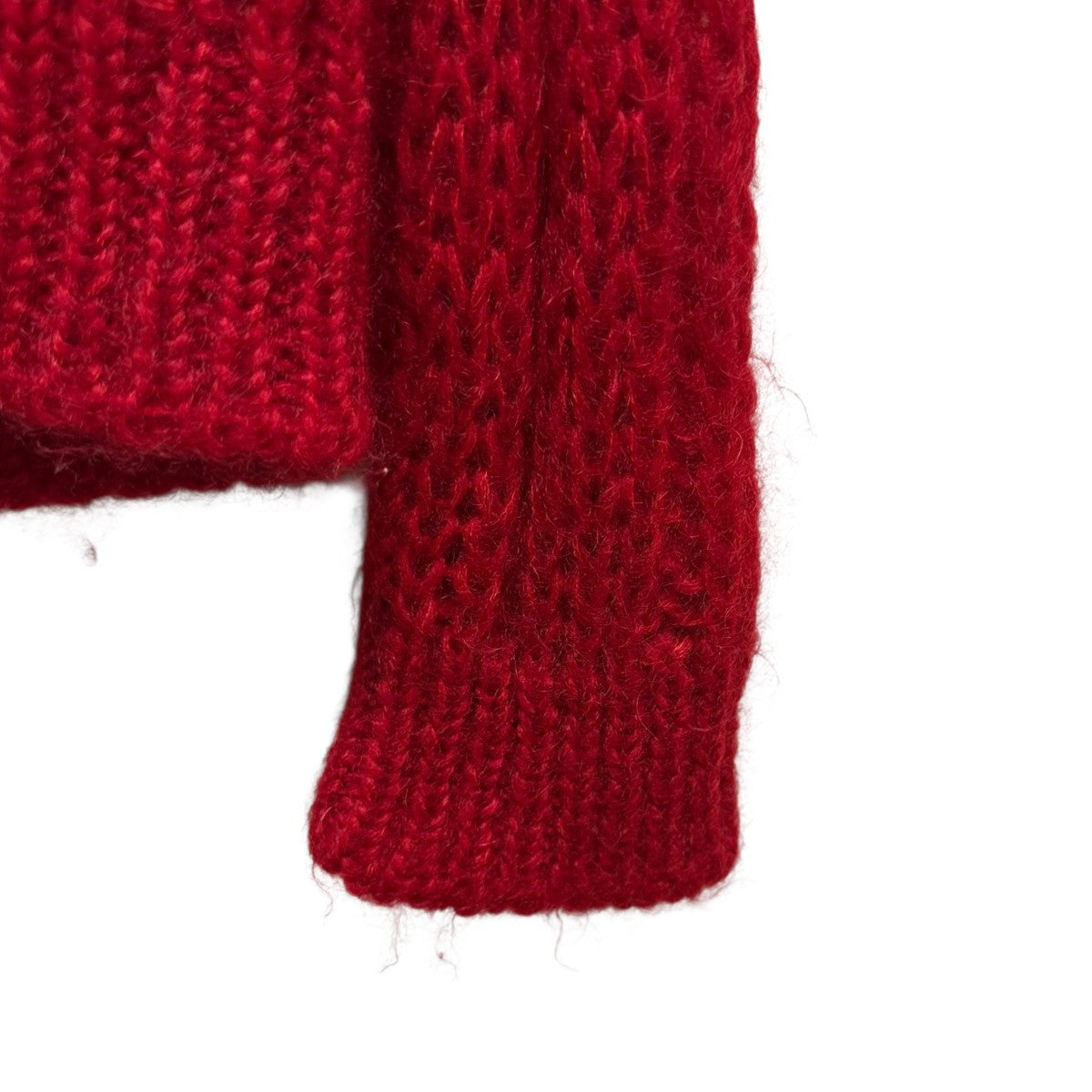 PRADA(プラダ) Mohair Cardhiganニットカーディガン レッド